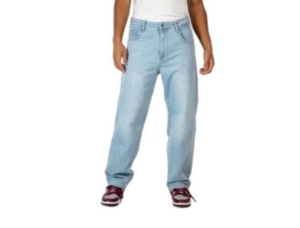 Jeans de Homem REELL Solid Azul (34x32)