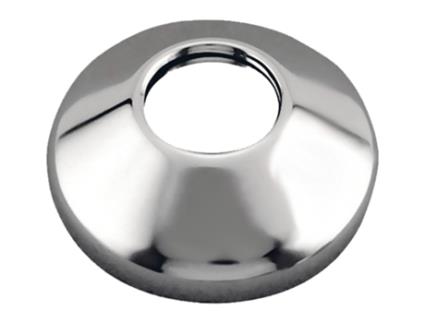 Cobertura Oval de Aço Cromado com Formato de Cone para Tubo de 3/4 Polegadas 88 mm Largura