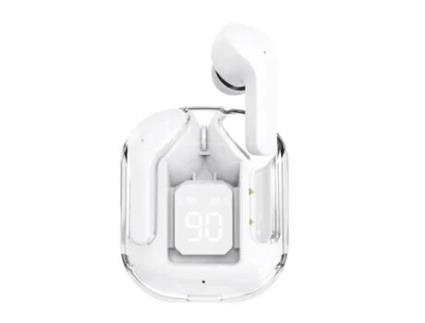 Auriculares Bluetooth True Wireless AGTRUM Gx1 In Ear Microfone Branco