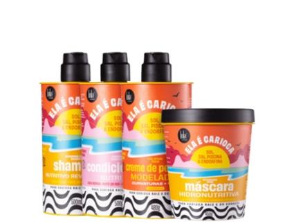 Kit Lola Cosmetics Ela É Carioca Sol Sal Piscina & Endorfina Hidronutritiva 4Abc 4 Produtos LOLA COSMETICOS