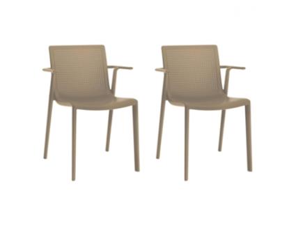RESOL Beekat Poltrona Interior Exterior Set 2 Areia