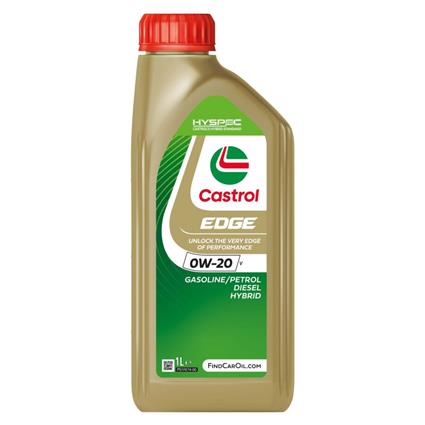 Óleo de motor edge da castrol para motores a gasolina e gasóleo 0w-20 v 1 l