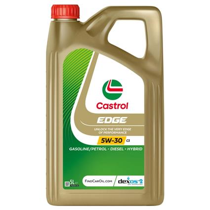 Óleo de motor edge da castrol para motores a gasolina e gasóleo - 5w-30 c3 5 l