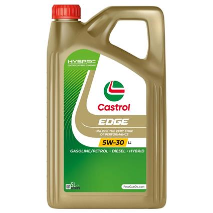 Óleo de motor edge da castrol para motores a gasolina e gasóleo - 5w-30 ll 5 l