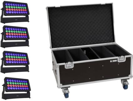 Acessório de Iluminação EUROLITE 4X Multiflood Pro Ip Rgbw Wash Mk2 + Case