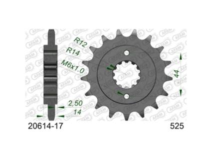 Roda Dentada AFAM 525 17 Dents