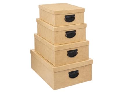 4 caixas de efeito juta bege 5 FIVE SIMPLY SMART