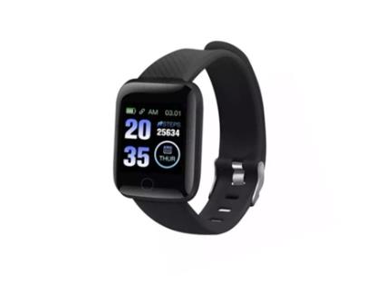 Smartwatch Desportivo com Monitor Fitness Preto GOEIK BY PC GO