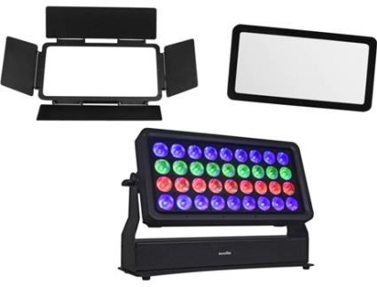 Acessório de Iluminação EUROLITE Multiflood Pro Ip Rgbw Wash Mk2 + Diffusor Cover 40° + Barndoors