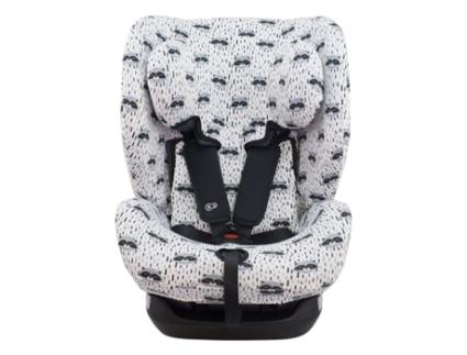 Arnés JYOKO para silla de coche Racoon Town en color Blanco