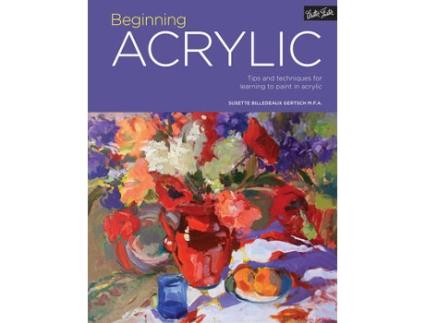 Livro portfolio: beginning acrylic de susette billedeaux gertsch (inglês)