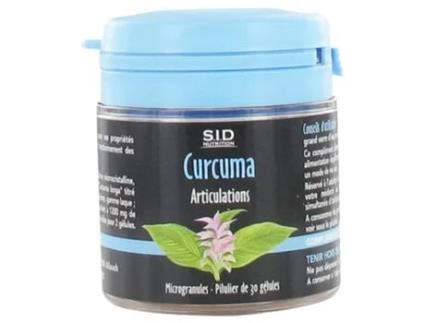 Articulações de Cúrcuma 30 Cápsulas S.I.D NUTRITION