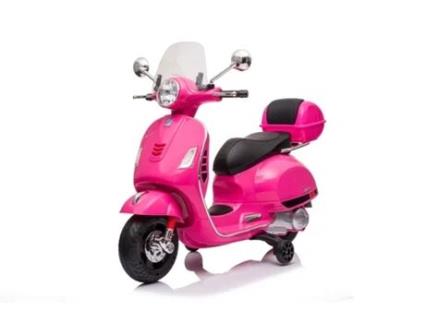 Vespa Elétrica Moto para Crianças Piaggio Gt Rosa 0-6 Anos 6V