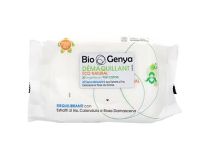 20 toalhetes removedores de maquiagem BIOGENYA