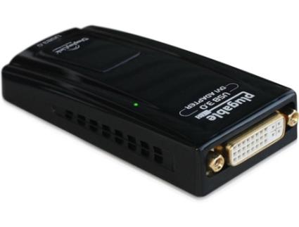 Adaptador PLUGABLE TECHNOLOGIES UGA-3000 (DVI - DVI - Preto)