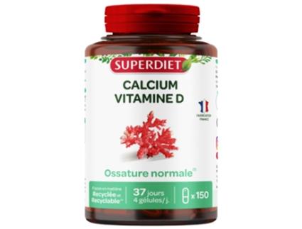 Cálcio Vitamina D 150 Cápsulas SUPERDIET