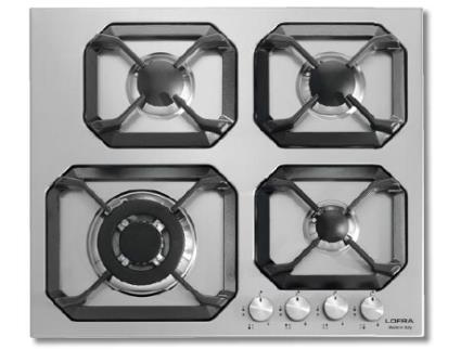 Placa de Gás LOFRA HLS6G0 (59.8 cm - Inox)