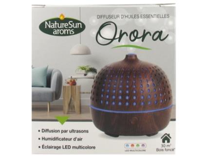 Cor do difusor de óleo essencial Orora: Madeira Escura NATURESUN AROMS