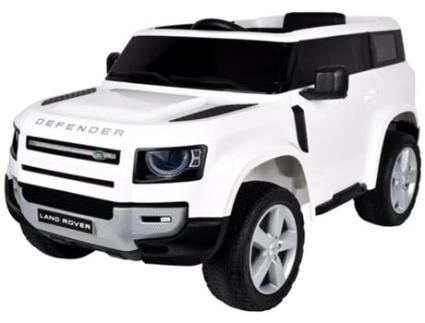 Carro Elétrico para Crianças Landrover Defend Niño Branco 0-6 Anos 12V