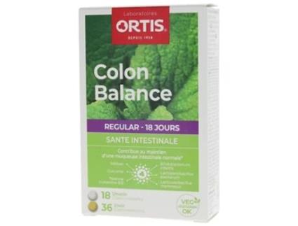 Colon Balance Regular 18 comprimidos pela manhã 36 comprimidos à noite ORTIS