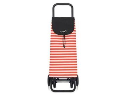 Carrinho de Compras GARMOL 218 Listras G5 218G5 Listras C-765 Branco/Vermelho