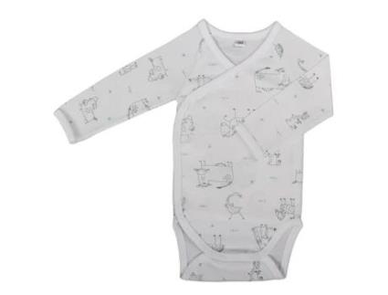 Conjunto de Bodys Manga Comprida para Bebé BLANC AVENUE BÉBÉ 1 mês (Algodão - Verde)