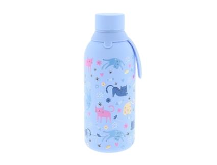 Garrafa Termica AUREA Kids Gatos 500Ml Azul Ceu Bt50302