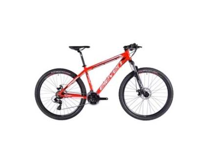 Bicicleta ELEVEN Pro 27.5 17 Al Ds Vermelha Branca Brilho