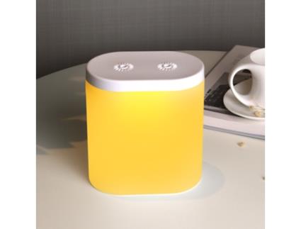 Umidificador de Luz Noturna TRUMTW W-1 Umidificador de Spray Duplo Modelo Recarregável Branco 1200 Mah
