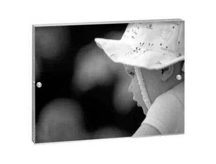 Moldura de Acrílico MASCAGNI. Transp. 15X20 Fotografias e Molduras