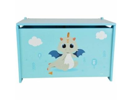Baú FUN HOUSE Leon The Dragon Madeira 40 X 58 X 36 Cm