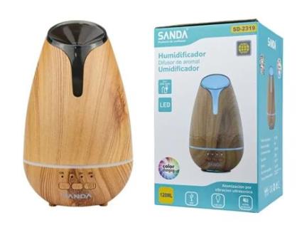 Difusor/Humidificador de Aroma SANDA Sd-2319 Castanho