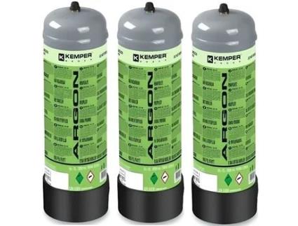 Pack 3 Barras de Gás Descartáveis Argon Co2 2,2 L