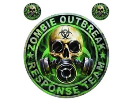 Autocolantes para Motas LETHAL THREAT Zombie Outbreak Lt88083