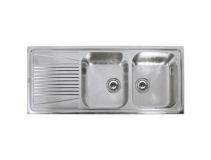 ELLECI River 500 Aço Inoxidável Cinza 2 Tigelas 340 X 410 Mm 340 X 410 Mm Esquerda