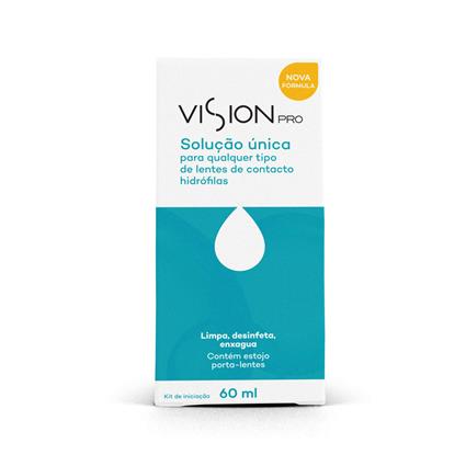 Líquido Limpeza Lentes de Contacto Hidrófilas Vision Pro
