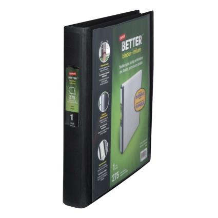Dossier com Argolas em D BETTER™, A4, Lombada de 40 mm, Capacidade para 275 Folhas, Polipropileno, Preto