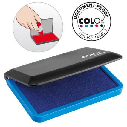 Almofada Carimbo Micro 1, 9 x 5, Azul