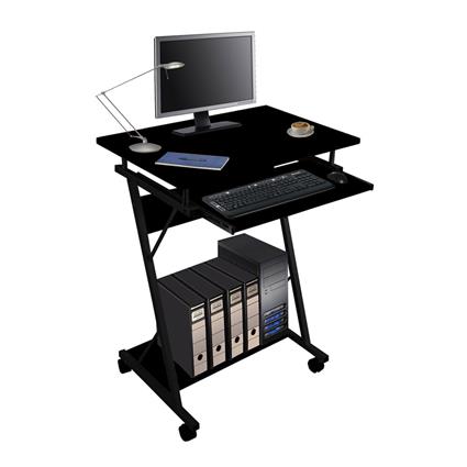 Mesa de Computador Bergamo, 60 x 40 x 75 cm, MDF, Preto