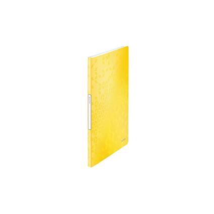 Portfólio WOW, A4, 20 Bolsas, Polipropileno, Amarelo