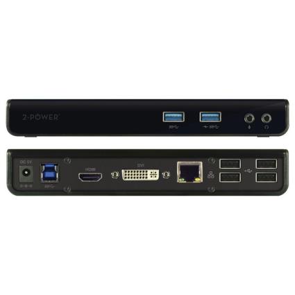 Docking Station 3.0 Dual Display, Preto