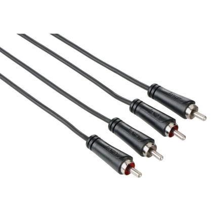 Cabo de Áudio, 2x RCA, Blindado, 1,5 m, Preto