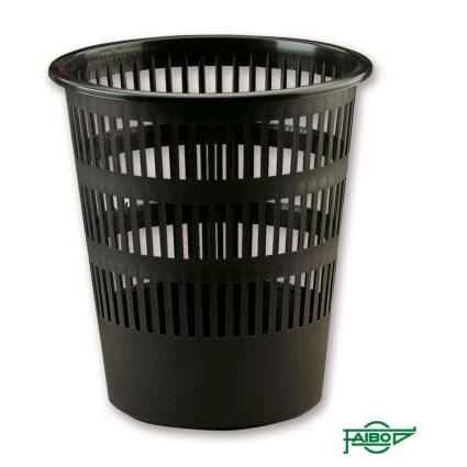 Cesto Papéis, 12 L, Plástico, Preto