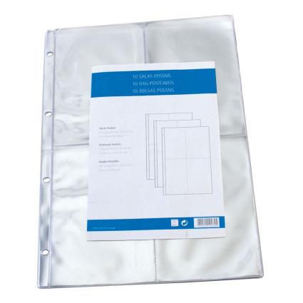 Bolsa Perfurada, A4, 4 Orifícios, PVC, Suave, Transparente