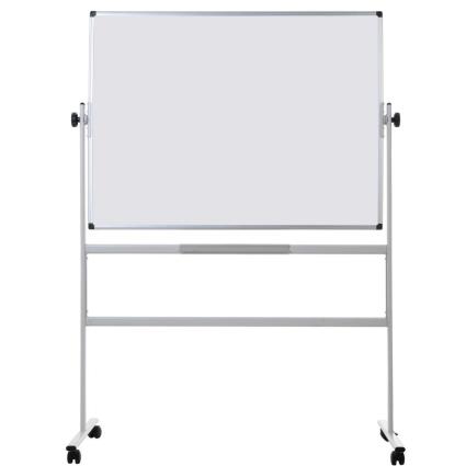 Quadro branco Revolver, frente e verso, superfície magnética de esmalte, moldura de alumínio, 1200 x 900 mm