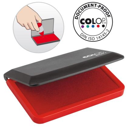 Almofada Carimbo Micro 1, 9 x 5, Vermelho