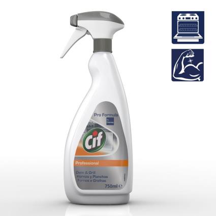 Produto de Limpeza Fornos e Grelhadores Profissionais, Spray Líquido, Transparente, 750 ml