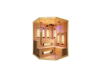 Sauna GLOBAL RELAX Dharani S5 (Madeira - 150x150x200 cm)