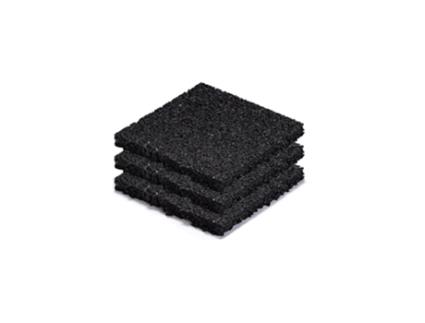 Suporte de Telha de Borracha 100X100X10Mm Por 135 Peças STOCKZ
