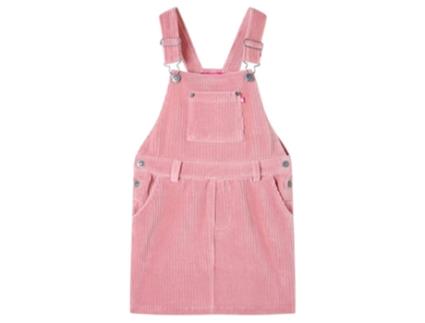 Vestido de Criança VIDAXL Peitilho Vida Xl 128.0 Rosa (128 cm)